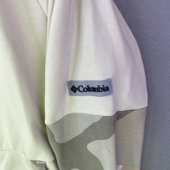 Columbia Hoodie Sweatshirt Mens Small Camo Full Zip Casual Outdoor Light Jacket - Picture 2 of 9